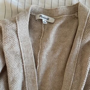 Madewell Women's Cream Cardigan Sweater